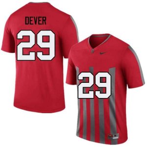 NCAA Ohio State Buckeyes Men's #29 Kevin Dever Throwback Nike Football College Jersey XLV6245VL
